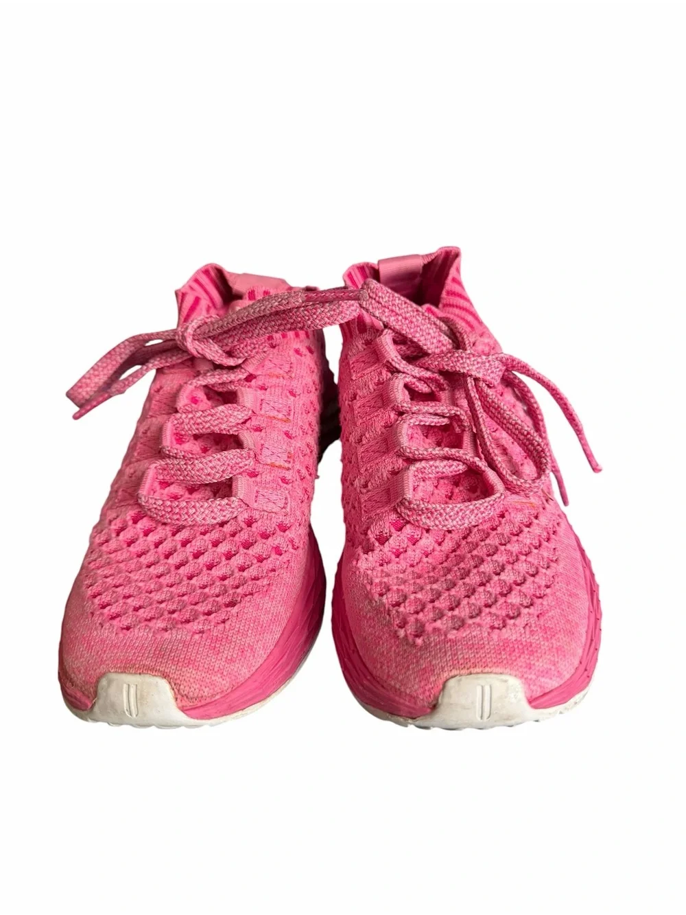 NoBull Hot Pink Knit Trainer Running Shoes Sneakers Size US 5.5 / EU 38